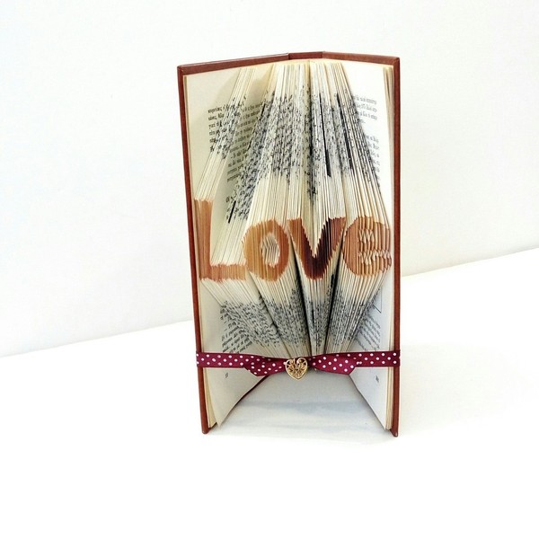 Βιβλίο book folding LOVE - χαρτί, αγάπη - 5