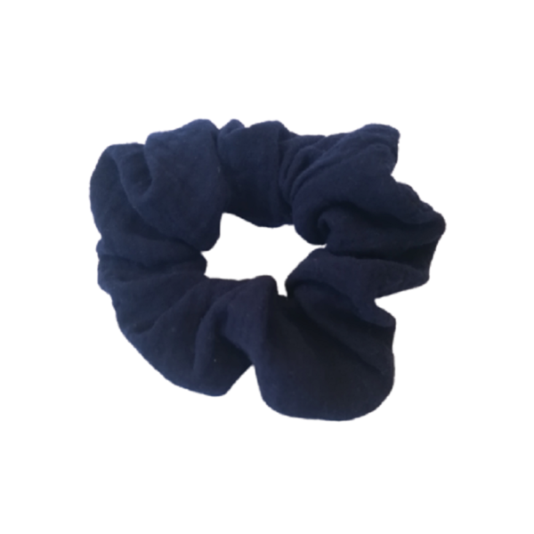 scrunchie "dark blue" - λαστιχάκια μαλλιών - 3
