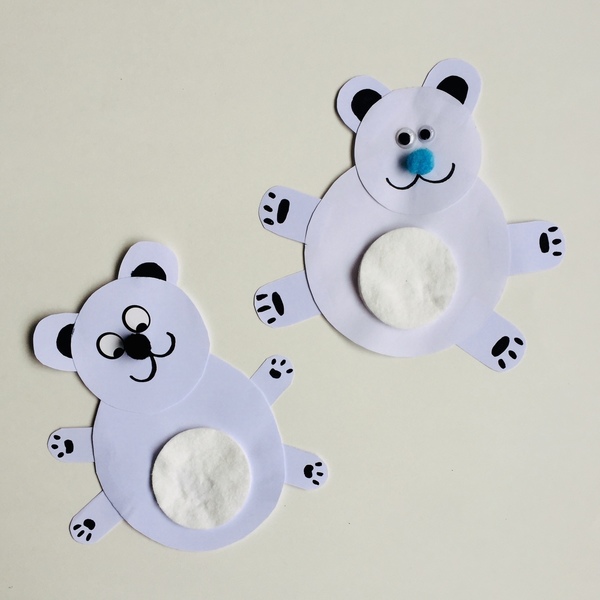 Πολικά Ζώα Σετ Χειροτεχνίας για αδέρφια (Polar Animals Craft Kit for siblings) - δώρο, χειροποίητα, για παιδιά - 3