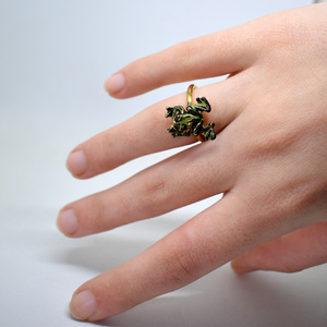 Πρίγκιπας βάτραχος στο δάχτυλό σας. - επιχρυσωμένα, μικρά, μπρούντζος, αυξομειούμενα, φθηνά - 2