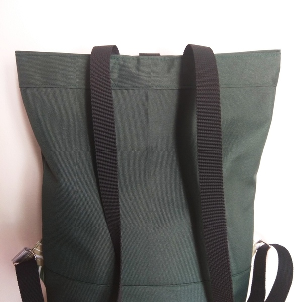 Σακίδιο πλάτης - Oryn backpack in dark green - πλάτης, καθημερινό, minimal, μεγάλες, all day, φθηνές, ύφασμα - 2