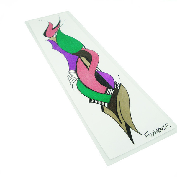 Σελιδοδείκτης abstract art 1 - ζωγραφισμένα στο χέρι, σελιδοδείκτες, πρωτότυπα δώρα, unisex gifts - 2
