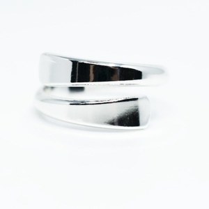 Επάργυρο ασημί δαχτυλίδι αυξομειούμενο - επάργυρα, minimal, μικρά, μπρούντζος, αυξομειούμενα, φθηνά