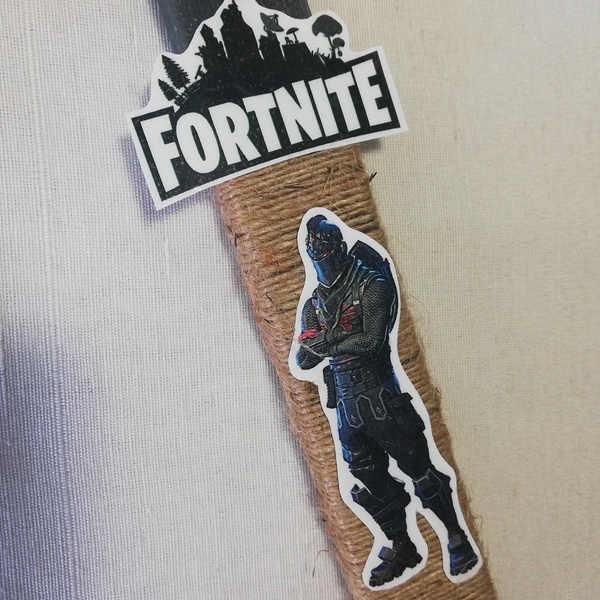 Λαμπάδα Fortnite - λαμπάδες, για παιδιά, για εφήβους, αγόρι, ήρωες κινουμένων σχεδίων - 2