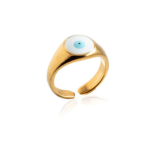 Δαχτυλίδι Light Blue Eye - Χρώμα Χρυσό - επιχρυσωμένα, ορείχαλκος, boho, boho, αυξομειούμενα, φθηνά