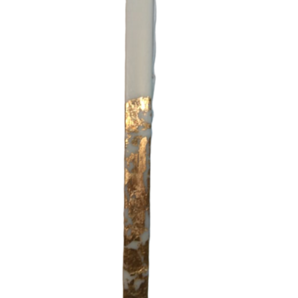 002Χ Σετ πασχαλινή λαμπάδα και καδράκι ξύλινο με φύλλο χρυσού - κορίτσι, λαμπάδες, για ενήλικες - 2