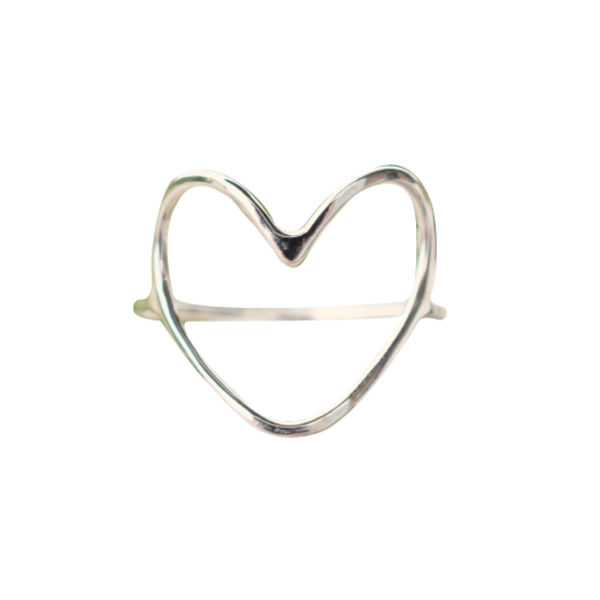 Δαχτυλίδι καρδιά ασήμι 925 - ασήμι, μικρά, boho, σταθερά, φθηνά - 2
