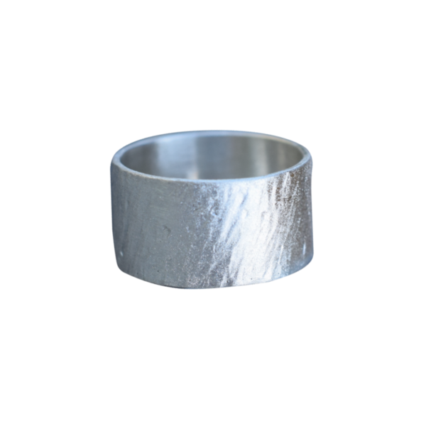 Δαχτυλίδι φαρδύ σφυρήλατο ασήμι 925 - ασήμι, επάργυρα, boho, σταθερά, μεγάλα