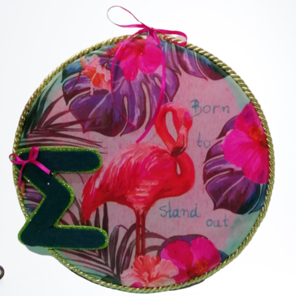 σετ λαμπάδας flamingo - κορίτσι, λαμπάδες, personalised, flamingos, για παιδιά, για εφήβους - 4