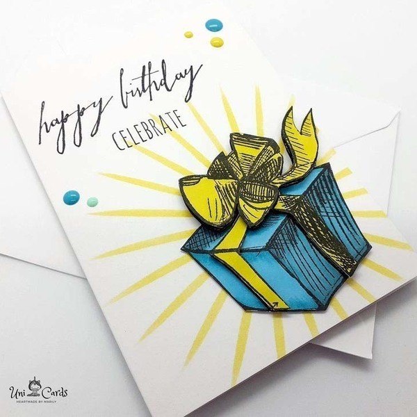 Ευχετήρια κάρτα Γενεθλίων - Δώρο - χειροποίητα, γενέθλια, δώρα γενεθλίων, κάρτα ευχών - 3