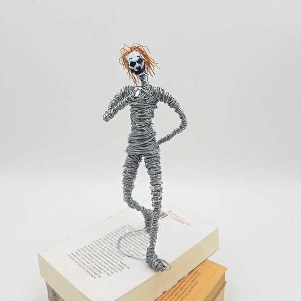 Τhe movie Figurine Wire Art Sculpture - μέταλλο, διακοσμητικά - 3