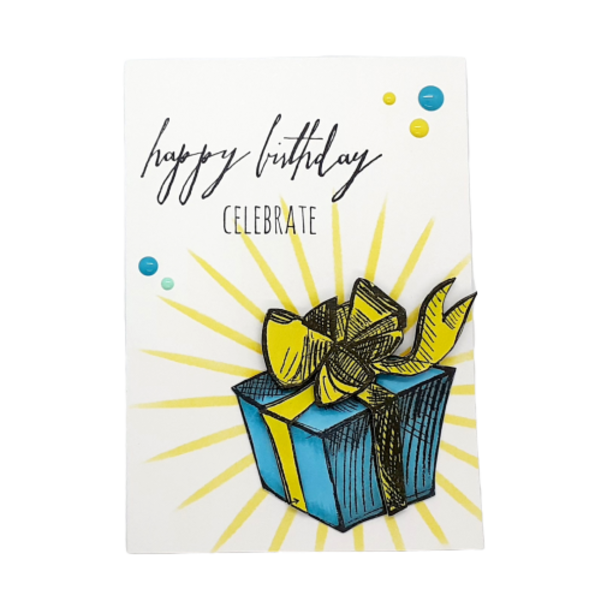 Ευχετήρια κάρτα Γενεθλίων - Δώρο - χειροποίητα, γενέθλια, δώρα γενεθλίων, κάρτα ευχών
