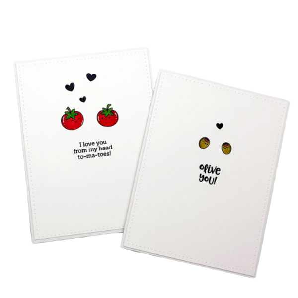 Ευχετήριες κάρτες αγάπης με λογοπαίγνια - χειροποίητα, κάρτα ευχών, δώρα αγίου βαλεντίνου, φαγητό, ευχετήριες κάρτες - 3