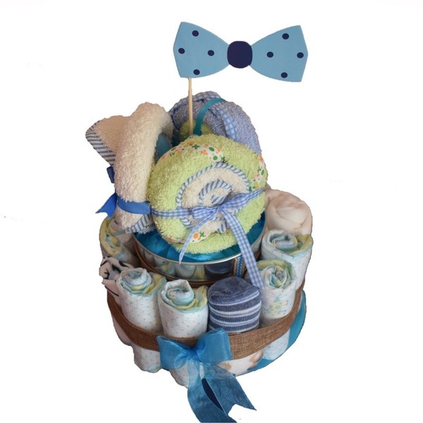 Diaper Lollipop (Diaper Cake) - αγόρι, δώρα για βάπτιση, σετ δώρου, δώρο γέννησης, diaper cake - 3