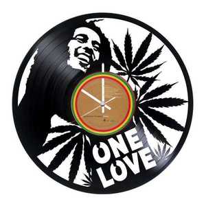 BOB MARLEY (one love) Vinyl Record Wall Clock - τοίχου