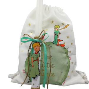 Λαμπάδα μικρός πρίγκιπας με τσάντα - λαμπάδες, μικρός πρίγκιπας, για παιδιά, ξύλινα διακοσμητικά, πρίγκηπες - 2