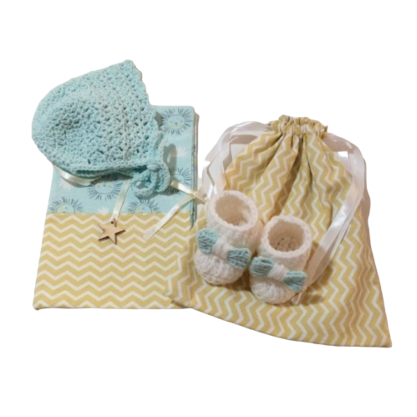 Gift box για νεογέννητο κοριτσάκι 0-3 μηνών - (4 τεμάχια) - κορίτσι, σετ δώρου, 0-3 μηνών