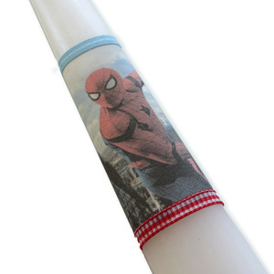Aρωματική λαμπάδα "Spiderman" oval 30cm - αγόρι, λαμπάδες, για παιδιά, ήρωες κινουμένων σχεδίων