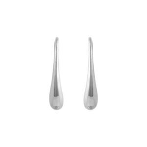 Σκουλαρίκια “Silver Drop” - ασήμι, κρεμαστά, νυφικά - 2