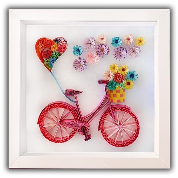 Ride the Bike - πίνακες & κάδρα, χειροποίητα, πρωτότυπα δώρα, για παιδιά, για ενήλικες