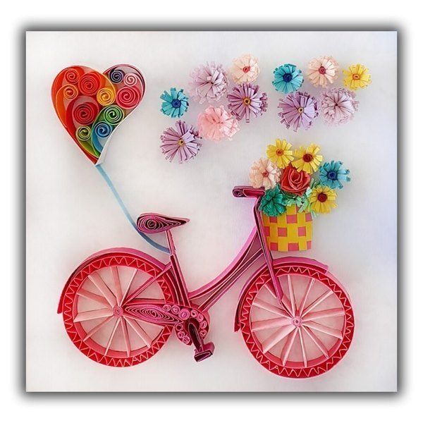 Ride the Bike - πίνακες & κάδρα, χειροποίητα, πρωτότυπα δώρα, για παιδιά, για ενήλικες - 2