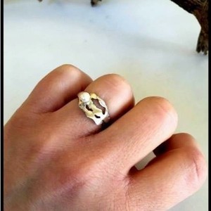 Ασημένιο χειροποίητο δαχτυλίδι με μαργαριτάρι. - ασήμι, μαργαριτάρι, ασήμι 925, χειροποίητα - 2