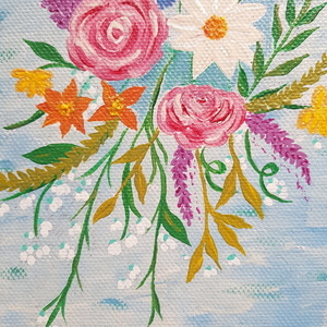 Πίνακας ζωγραφικής με λουλούδια - πίνακες & κάδρα, καμβάς