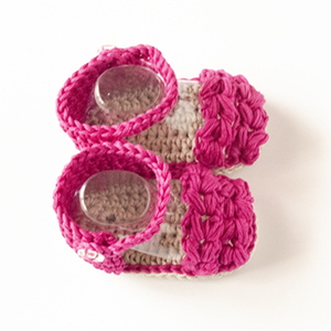 Βρεφικά πλεκτά σανδαλάκια για μικρές δεσποινίδες- Ανακοίνωση φύλου μωρού- Ανακοίνωση εγκυμοσύνης - σανδάλια, δώρο γέννησης - 2