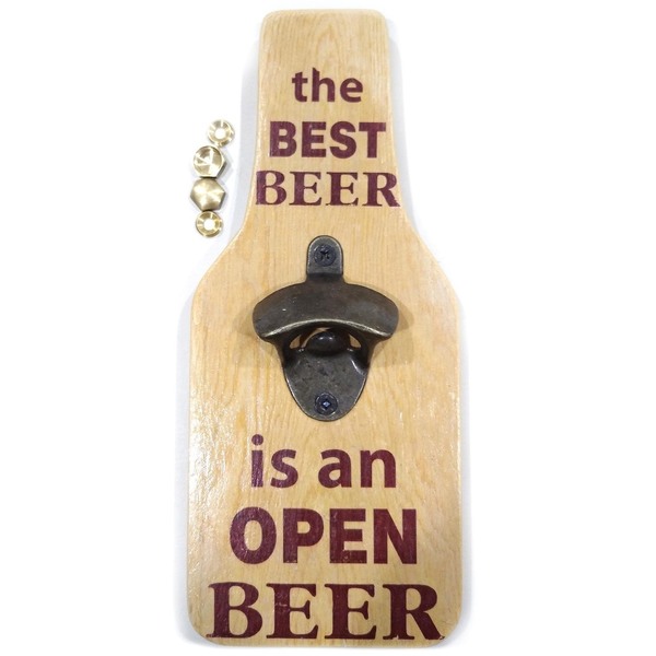 Aνοιχτήρι μπύρας Beer opener - ξύλο, χειροποίητα, διακοσμητικά