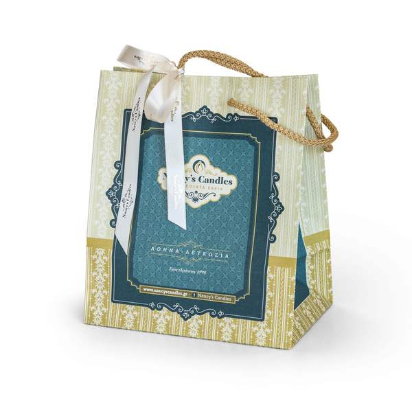 Πορσελάνινο κουτί με μπλε πουλάκι και φυτικό αρωματικό κερί - αρωματικά κεριά - 3