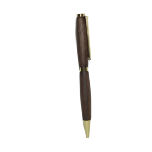 Ξύλινο στυλό από ξύλο Καρυδιάς με επίχρυσο μηχανισμό - ξύλινο, αξεσουάρ γραφείου