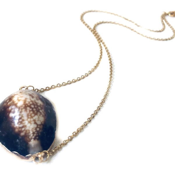 Shell short necklace - μοντέρνο, κοχύλι, κοντά - 2
