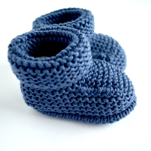 Μπλε παπουτσάκια αγκαλιάς- Δώρο ανακοίνωσης φύλου παιδιού ή εγκυμοσύνης - δώρο γέννησης, αγκαλιάς - 2