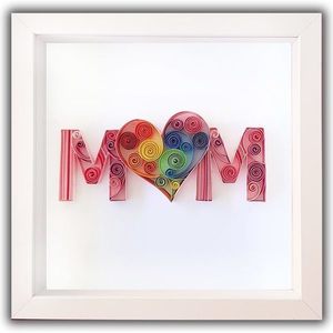 Mom - πίνακες & κάδρα, πρωτότυπα δώρα, γιορτή της μητέρας, δώρα για γυναίκες, 3d κάδρο