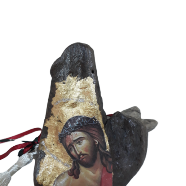 Εικόνα του Χριστού πάνω σε θαλασσόξυλο - ξύλο, διακοσμητικά - 3