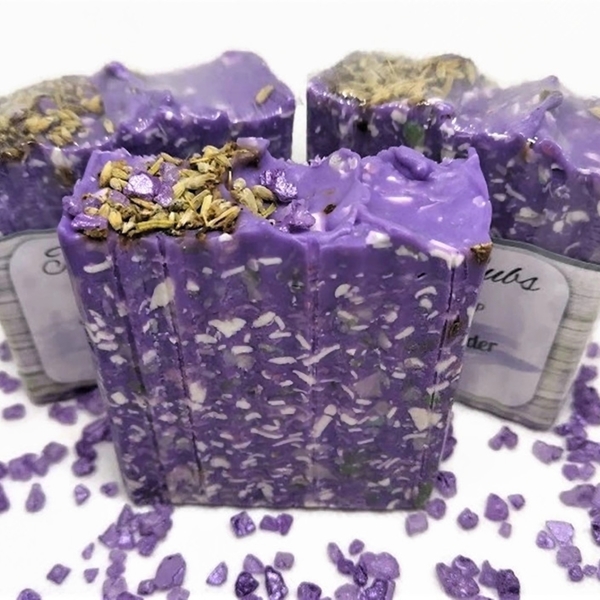 Χειροποίητο σαπούνι Fresh Lavender με οργανικά έλαια και βούτυρα - δώρο, χειροποίητα, σαπούνια, χεριού, αρωματικό σαπούνι - 2