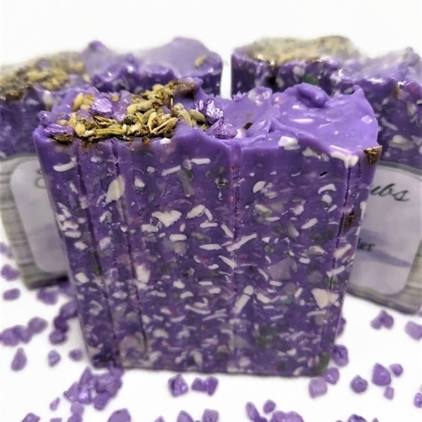 Χειροποίητο σαπούνι Fresh Lavender με οργανικά έλαια και βούτυρα - δώρο, χειροποίητα, σαπούνια, χεριού, αρωματικό σαπούνι - 3
