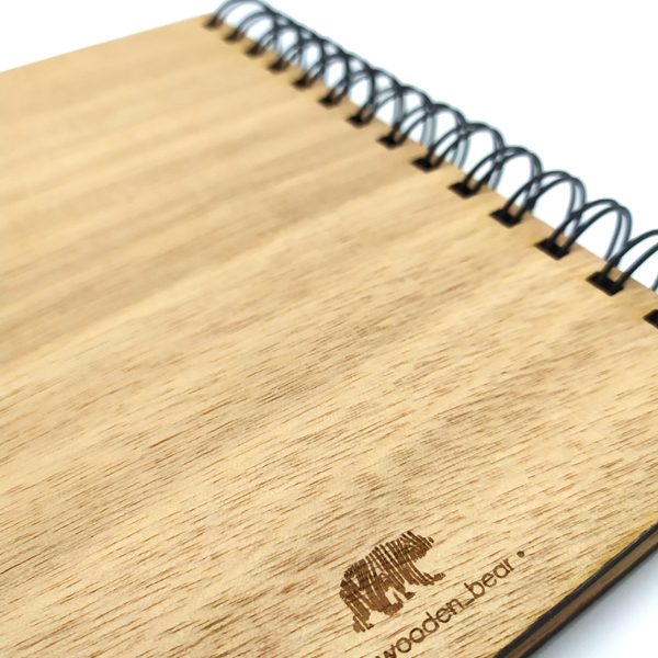 Ξύλινο Σημειωματάριο Ανανάς (Wooden Notebook Pineaple) Δώρα για όλους - δώρα γενεθλίων, δώρα για γυναίκες, τετράδια & σημειωματάρια - 4