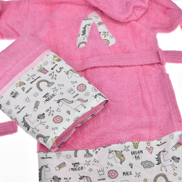 Σετ 2τμχ. μπουρνούζι με μονόγραμμα και προσωποποιημένο μαξιλάρι συννεφάκι - κορίτσι, όνομα - μονόγραμμα, δώρα για βάπτιση, δώρα γενεθλίων - 4