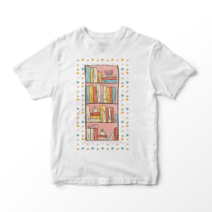 Παιδικό κοντομάνικο μπλουζάκι - ΒΙΒΛΙΟΘΗΚΗ - κορίτσι, αγόρι, παιδικά ρούχα, 1-2 ετών