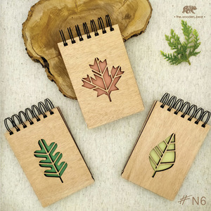 Ξύλινο Σημειωματάριο Seasons (Mini Wooden Notebook) 10cm x 15cm - δώρο, δώρα για γυναίκες, τετράδια & σημειωματάρια - 2