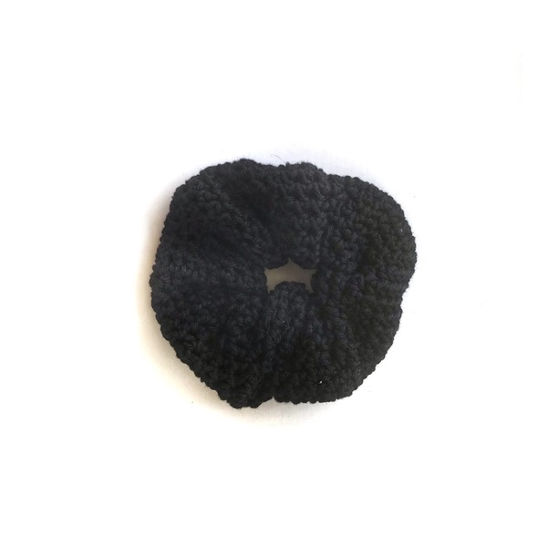 Scrunchie - Black - λαστιχάκια μαλλιών - 2