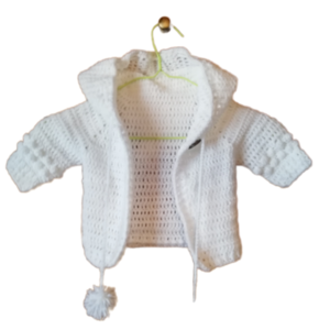 Πλεκτή Βρεφική Λευκή Ζακετουλα! - κορίτσι, 6-9 μηνών, βρεφικά ρούχα, 1-2 ετών