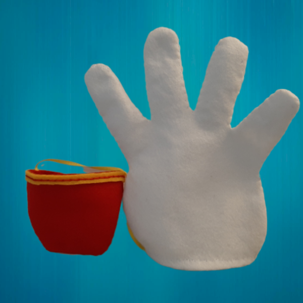Γαντο-δαχτυλόκουκλες Mickey & Minnie σε αερόστατο - δώρα για παιδιά - 2