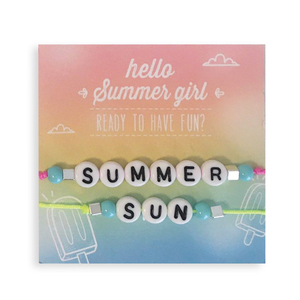 Σετ παιδικά βραχιολάκια "Summer - Sun" - καλοκαιρινό, αξεσουάρ, σετ, κοσμήματα - 2