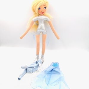 Κούκλα πριγκίπισσα χιονιού 35cm ύψος ,από ζέρσευ ύφασμα . - κουκλίτσα, παιχνίδια, πριγκίπισσα - 5