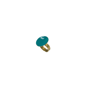 Δαχτυλίδι από ορείχαλκο με χρώμα σμάλτου τυρκουάζ - ορείχαλκος, σμάλτος, μικρά, μικρά, boho, μεγάλα, αυξομειούμενα, φθηνά