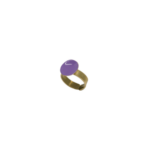 Δαχτυλίδι από ορείχαλκο με χρώμα σμάλτου μωβ - ορείχαλκος, σμάλτος, μικρά, boho, αυξομειούμενα, φθηνά