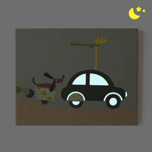Παιδικός πίνακας με αυτοκίνητο, 22x28 εκ - αγόρι, personalised, αυτοκίνητα, ζωάκια, παιδικοί πίνακες - 2