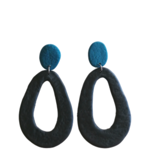 stone earrings by meraki.maraki - πηλός, ελαφρύ, κρεμαστά, μεγάλα, polymer clay